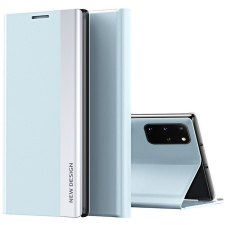 Wooze Samsung Galaxy S20 Ultra 5G SM-G988, Oldalra nyíló tok, stand, Wooze Silver Line, világoskék tok és táska