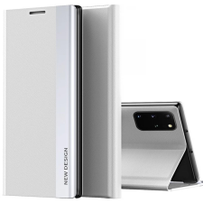 Wooze Silver Line Oldalra nyíló tok stand iPhone 14 Pro Max világosszürke tok és táska