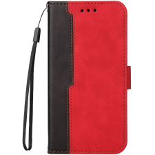 Wooze Xiaomi 13, Oldalra nyíló tok, stand, kártyatartóval, kézpánttal, Wooze Colour Wallet, piros tok és táska