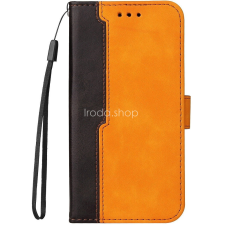 Wooze Xiaomi 14, Oldalra nyíló tok, stand, kártyatartóval, kézpánttal, Wooze Colour Wallet, narancssárga tok és táska