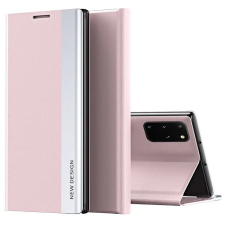 Wooze Xiaomi 14, Oldalra nyíló tok, stand, Wooze Silver Line, rózsaszín tok és táska