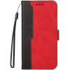 Wooze Xiaomi 14T, Oldalra nyíló tok, stand, kártyatartóval, kézpánttal, Wooze Colour Wallet, piros