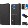 Wooze Xiaomi Mi 11, Oldalra nyíló tok, stand, kártyatartóval, kézpánttal, Wooze Business Plus, fekete