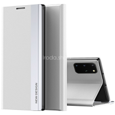 Wooze Xiaomi Mi 11, Oldalra nyíló tok, stand, Wooze Silver Line, világosszürke tok és táska