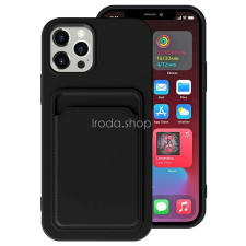 Wooze Xiaomi Mi 11 Pro, Szilikon tok, kártyatartóval, Wooze Card Slot, fekete tok és táska