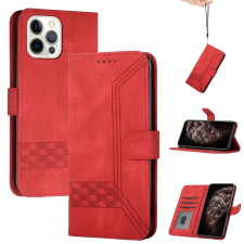 Wooze Xiaomi Poco X4 Pro 5G, Oldalra nyíló tok, stand, kártyatartóval, kézpánttal, Wooze Illusion, piros tok és táska