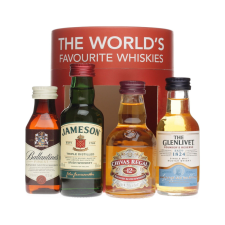  World Favourite Whiskies 4x0,05l Glenlivet F.Res/Jameson/Ballantines/Chivas12 whisky