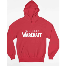 World of Warcraft fehér logo pulóver - egyedi mintás, 4 színben, 5 méretben