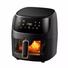  WorthAir 8L Airfryer, forrólevegős sütő, 1400W, fekete fritőz