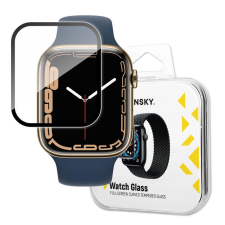 Wozinsky Apple Watch 7/8 45 mm Kijelzővédő Üveg Tempered Glass Watch Glass Protector okosóra kellék