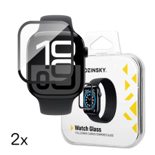 Wozinsky edzett üveg fekete szegéllyel Apple Watch 10 46mm - 2 db okosóra kellék