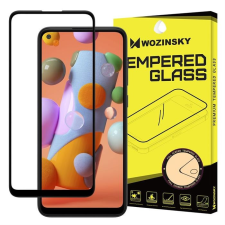 Wozinsky edzett üveg tempered glass Teljes Glue Super Tough képernyővédő fólia teljes képernyős kerettel tokbarát Samsung Galaxy A11 / M11 fekete üvegfólia mobiltelefon kellék