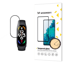 Wozinsky Full Glue Xiaomi Mi Band 7 fekete edzett üveg mobiltelefon kellék