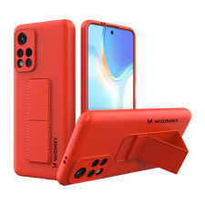 Wozinsky Kickstand Case Szilikon hátlaptok Xiaomi Poco M4 Pro 5G piros tok és táska