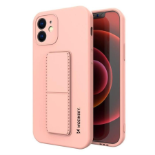 Wozinsky kitámasztható tok Flexible Silicone telefontok egy stand iPhone XS Max Pink tok és táska