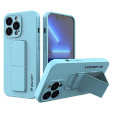 Wozinsky kitámasztható tok Flexible Silicone telefontok iPhone 13 Mini Blue tok és táska