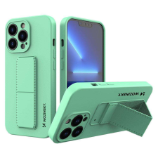 Wozinsky kitámasztható tok Flexible Silicone telefontok iPhone 13 Pro Mint tok és táska