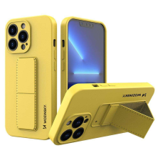Wozinsky kitámasztható tok Flexible Silicone telefontok iPhone 13 Pro Sárga tok és táska