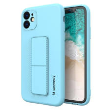 Wozinsky kitámasztható tok Flexible Silicone telefontok Stand Samsung Galaxy A22 4G világoskék tok és táska