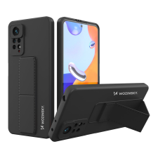 Wozinsky kitámasztható tok Rugalmas szilikon állványtok Xiaomi Poco X4 Pro 5G Fekete tok és táska