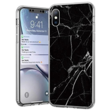 Wozinsky Marble TPU tok Samsung Galaxy S21 + 5G (S21 Plus 5G) fekete tok és táska