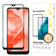 Wozinsky szuper tartós Full Glue edzett üveg teljes képernyő tokbarát TCL 205 fekete kerettel mobiltelefon kellék