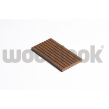 WPC WoodLook WPC léc 63x10x2200 oldatakaró léc sötétbarna Mahagóni színű 2,2 méteres szál WoodLook takaró léc dekorburkolat