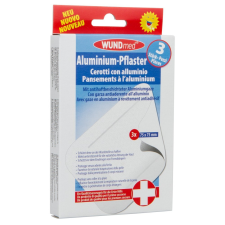  WUNDMED ALUMINIUM SEBTAPASZ 75X75MM 3X gyógyászati segédeszköz