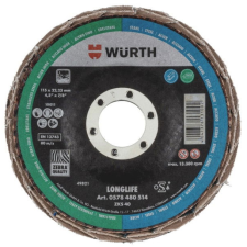 Würth WÜRTH Lamelový brusný kotouč Longlife 115mm, G60 (0578480516060 1) barkácsgép tartozék