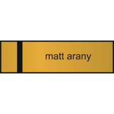 www.ajandekgravirozo.hu Névtábla - matt arany névkitűző