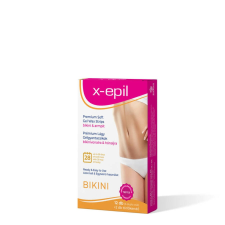  X-Epil - használatra kész prémium gélgyantacsíkok (12db) - bikinihónalj szőrtelenítés
