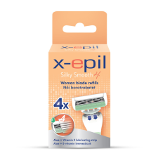 X-Epil Silky Smooth 4 Női borotvabetét 4 pengés (4 db) pótfej, penge