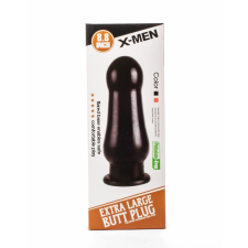 X-Men 8.8" Extra Large Butt Plug - letapasztható anál dildó - 22,3 cm (fekete) műpénisz, dildó