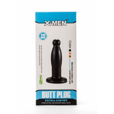 X-Men 9.45" Extra Girthy Butt Plug - letapasztható anál dildó - 24 cm (fekete) műpénisz, dildó