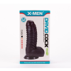 X-Men David's 11.9" Cock - herés, letapasztható, élethű dildó - 27 cm (fekete)