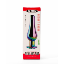 X-MEN Secret Shine Metal Butt Plug Rainbow M szexjáték