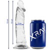 X RAY XRAY ÁTTETSZŐ FAROK DILDÓ - 19CM X 4CM