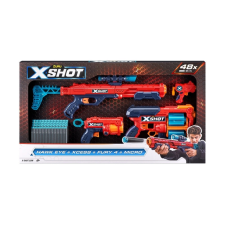 X-Shot Excel Combo Hawk + Xcess + Fury 4 + Micro készlet katonásdi