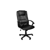 XAM-131 Eco bőr irodai forgószék - Fekete - Ergonomikus - Magas háttámla - Állítható - Modern design