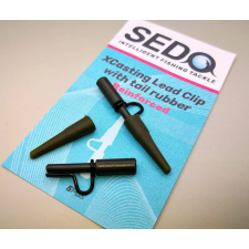 XCasting Lead Clip With Tail Rubber - Reinforced horgászkiegészítő