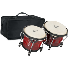 Xdrum Bongo Pro Wine Red Set  Bongó Hordtáskával Együtt dob és ütőshangszer