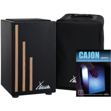 Xdrum Cajon Primero Negra Könyvvel És Koncert-Táskával Együtt ütős hangszer kiegészítő