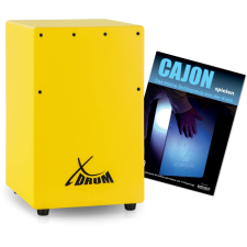 Xdrum Dob Kc-37G Gyermek Cajon Sárga Szett Cajon Daloskönyvvel (Németül) dob és ütőshangszer
