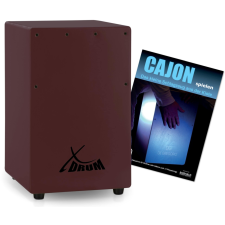 Xdrum Dob Kc-37Wr Gyermek Cajon Borvörös Szett Cajon Daloskönyvvel (Németül) dob és ütőshangszer