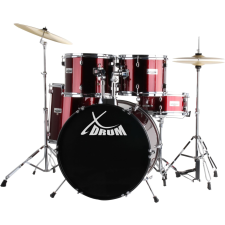 Xdrum Semi 20" Stúdió Dobfelszerelés Rúzsvörös dob és ütőshangszer