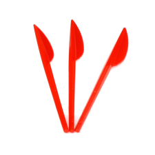  xEld. Evőeszköz kés piros 20db-os party kellék