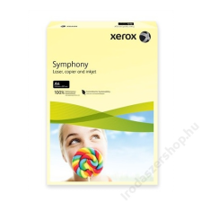 Xerox Másolópapír, színes, A4, 160 g, XEROX Symphony, világossárga (pasztell) (LX93231) fénymásolópapír