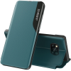  Xiaomi 11T / 11T Pro, Oldalra nyíló tok, stand, hívás mutatóval, Wooze FashionBook, zöld