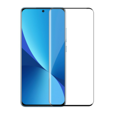 Xiaomi 12 12X 12S hajlított képernyős 5D edzett üveg kijelzőfólia Fekete mobiltelefon kellék