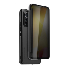 Xiaomi 12 Lite, Oldalra nyíló tok, hívás mutatóval, Book View, fekete, gyári tok és táska